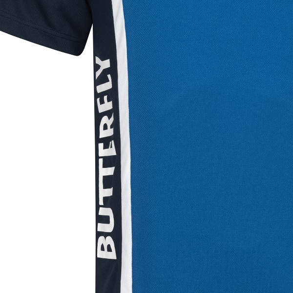 Butterfly Saijo T-Shirt - Blue - Side - Close-Up